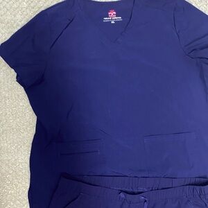 Women’s Navy Scrub Set XL